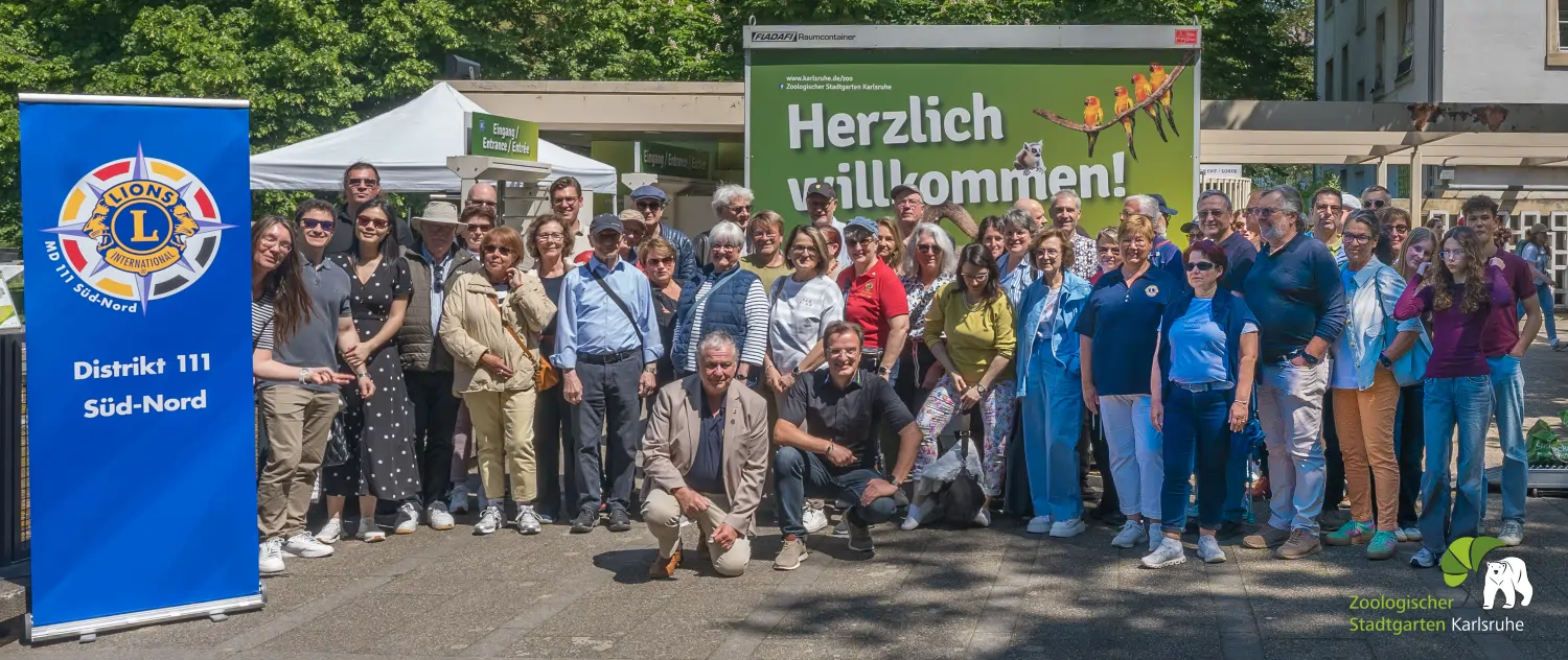 Besuch des Lions-Diistrikt 111SN im Zoologischen Stadtgartens in Karlsruhe.